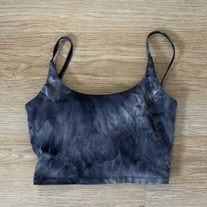 Tye Dye Gray Sports Bra